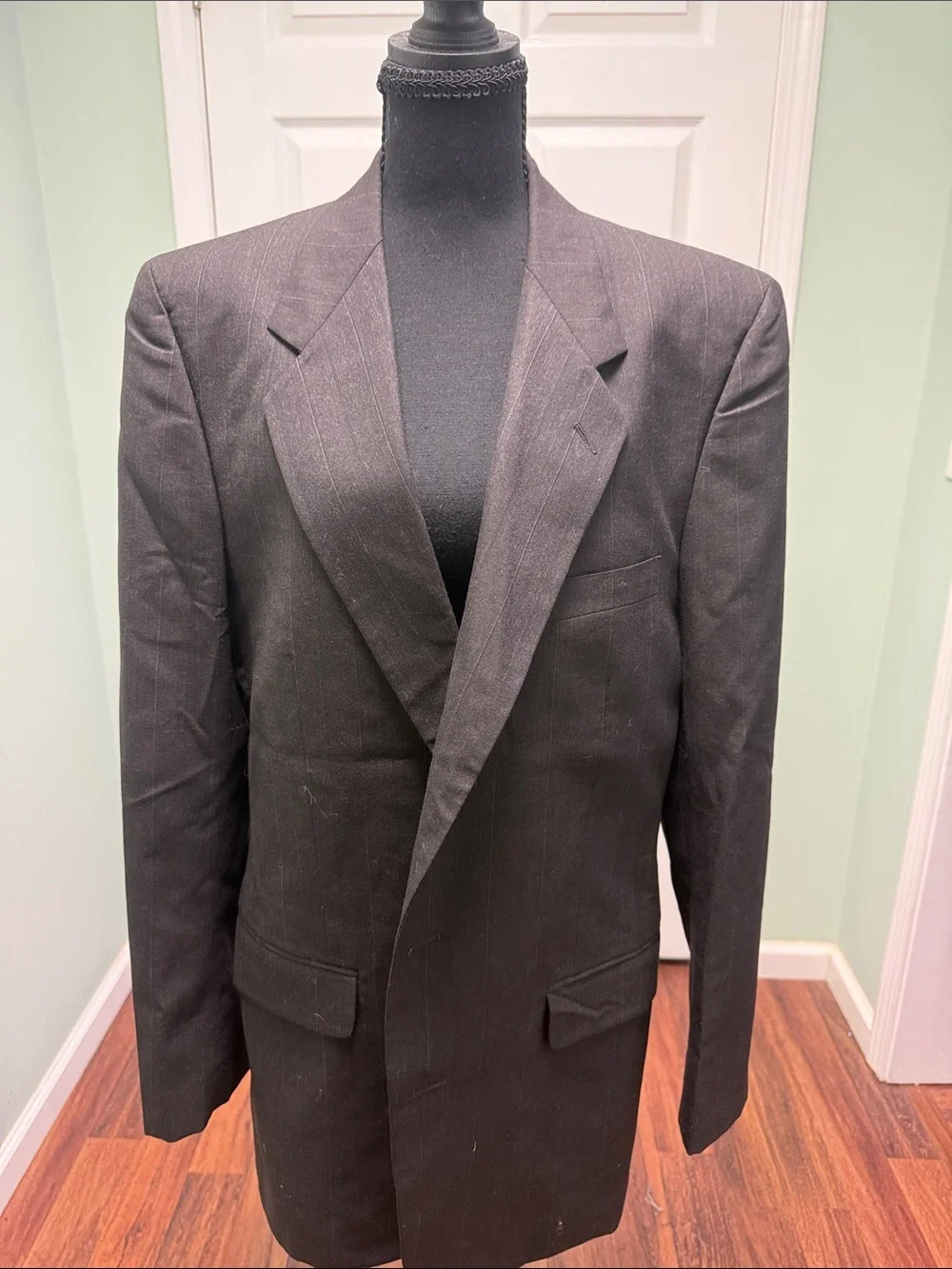 Brown with Black stripes Men's Blazer - Timeless Tailored Jacket